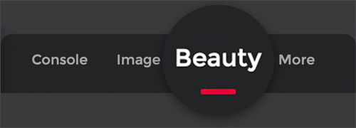 beauty mode tab